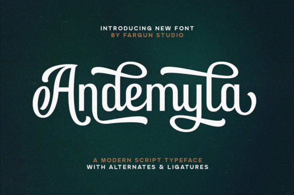 Andemyla: A Fresh Script Font for Modern Creatives