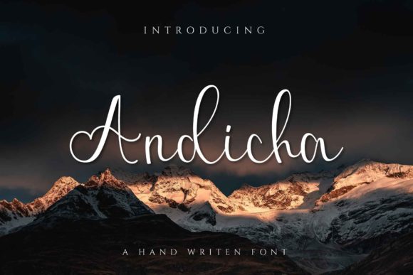 Andicha: The Elegant Script Font for Modern Designs