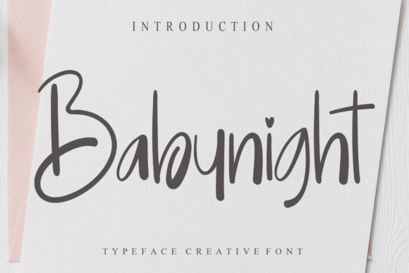Babynight: A Script Font Blending Classic Elegance with Modern Flair