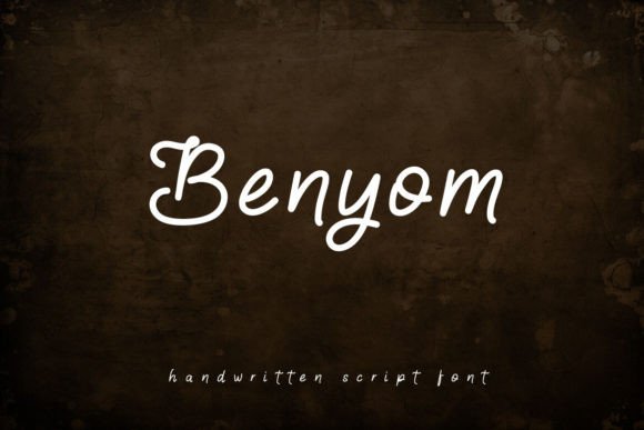 Benyom: The Handwritten Script Font for Authentic Design
