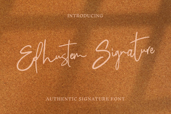 Edhustem Signature: A Modern Script for Timeless Branding