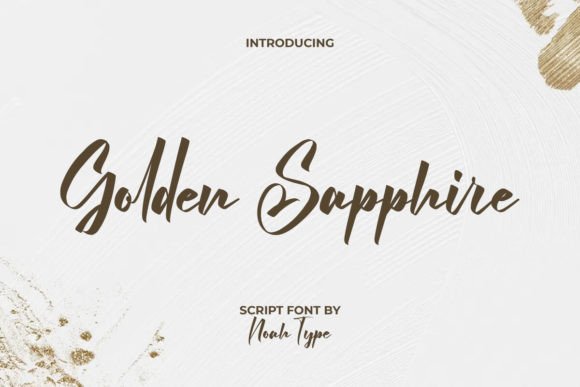 Golden Sapphire: The Elegant Script for Modern Design