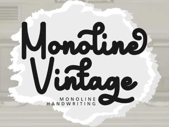 Monoline Vintage: The Handwritten Script for Timeless Branding