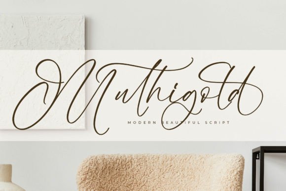 Muthigold: The Modern Script for Luxury Branding