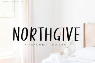 Northgive: A Cheerful Handmade Brush Font