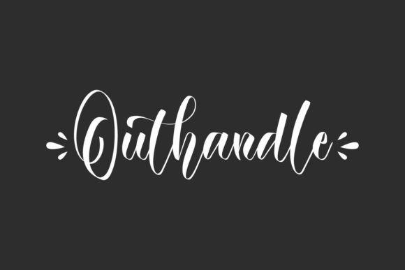Outhandle: The Calligraphy Script Font That Captures Effortless Elegance