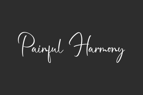 Painful Harmony: A Script Font That Balances Charm and Clarity