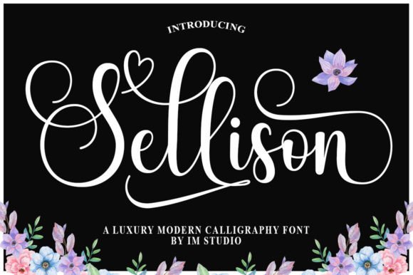 Sellison: A Script Font for Elegant Branding and Invitations