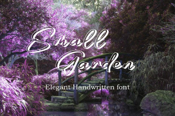 Small Garden Font: A Handwritten Touch for Elegant Designs