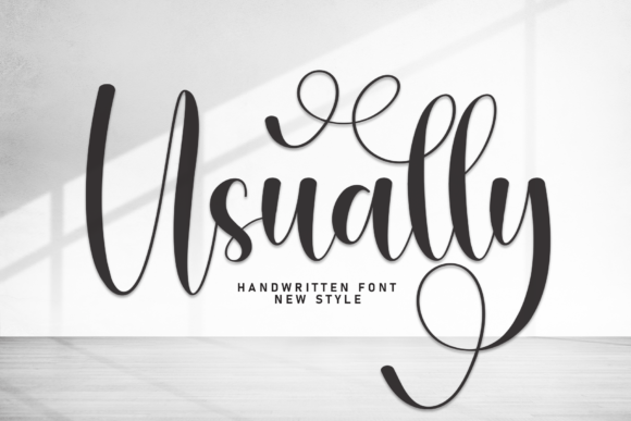 Usually: The Elegant Script Font for Refined Design