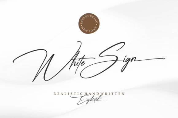 White Sign: A Script Font That Feels Like a Personal Note